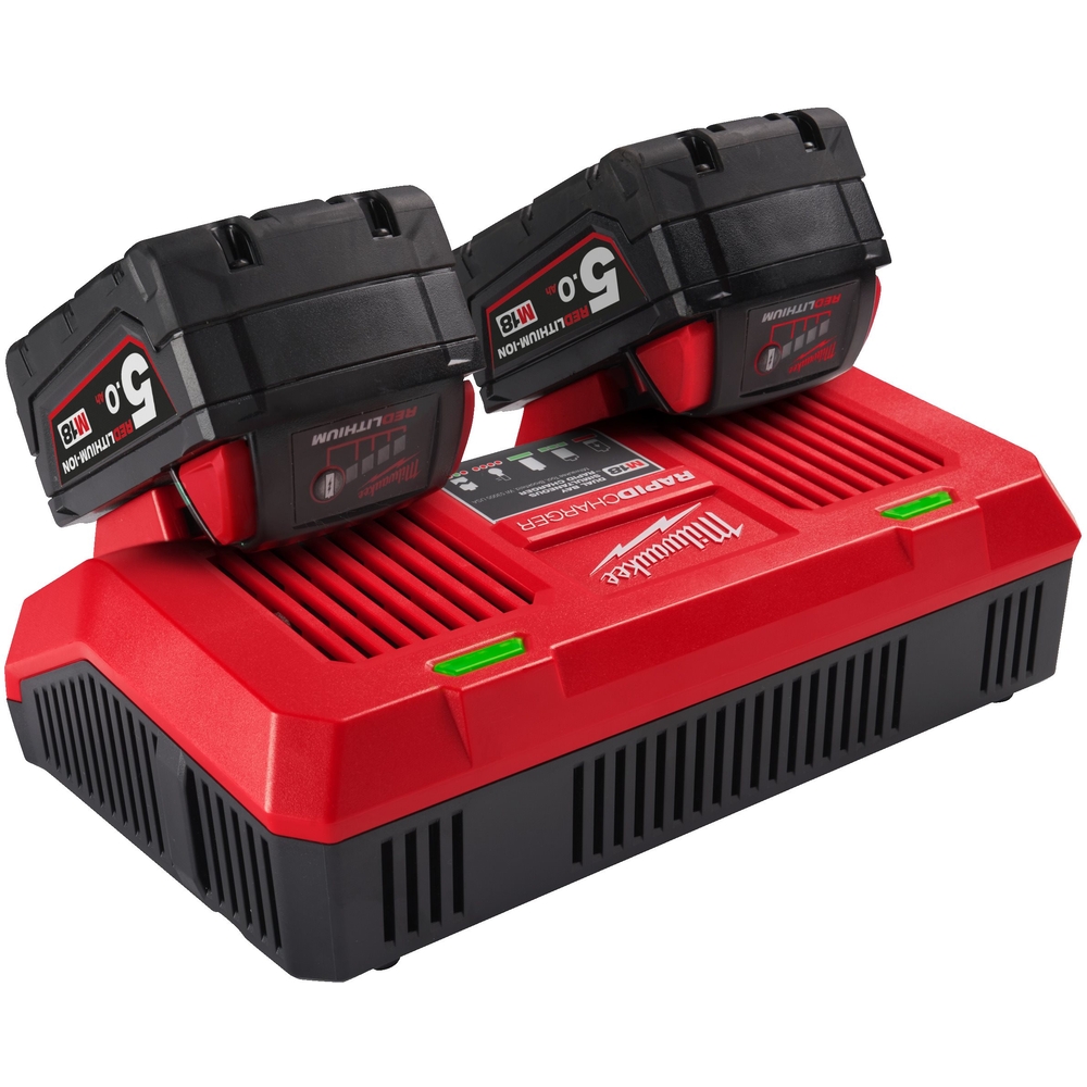 Chargeur rapide double 18v m18 dfc. livré en carton MILWAUKEE - 4932472073