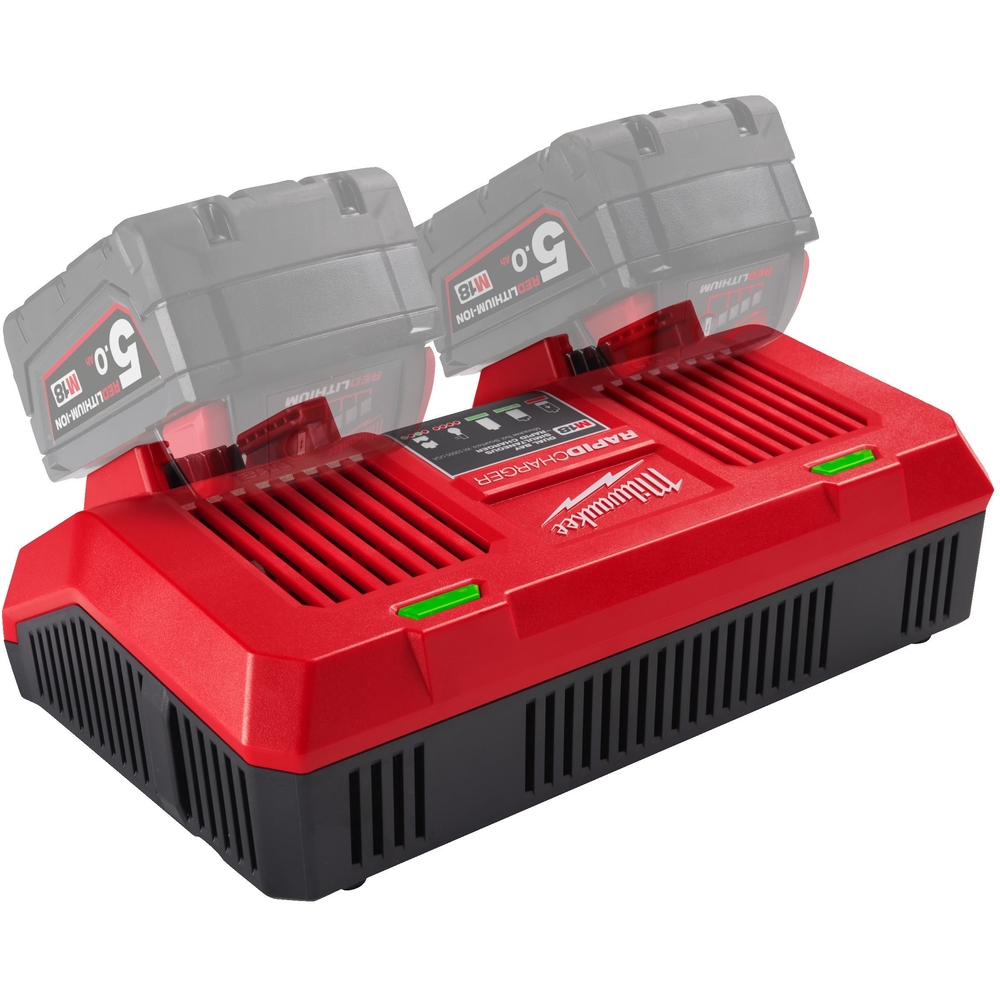 Chargeur rapide double 18v m18 dfc. livré en carton MILWAUKEE - 4932472073