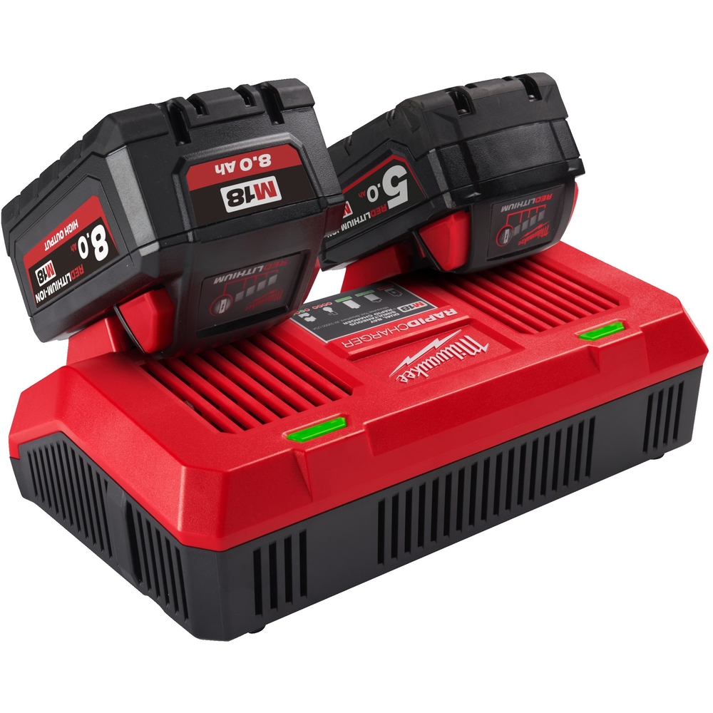 Chargeur rapide double 18v m18 dfc. livré en carton MILWAUKEE - 4932472073