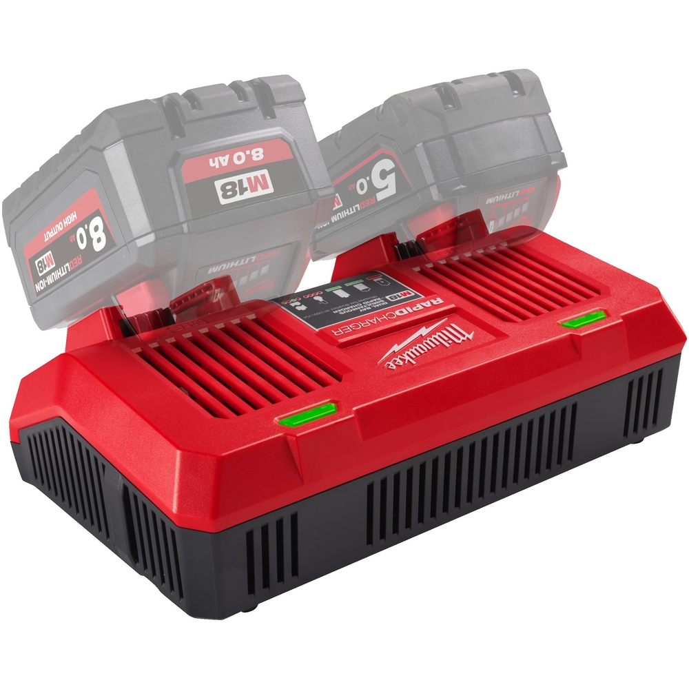 Chargeur rapide double 18v m18 dfc. livré en carton MILWAUKEE - 4932472073