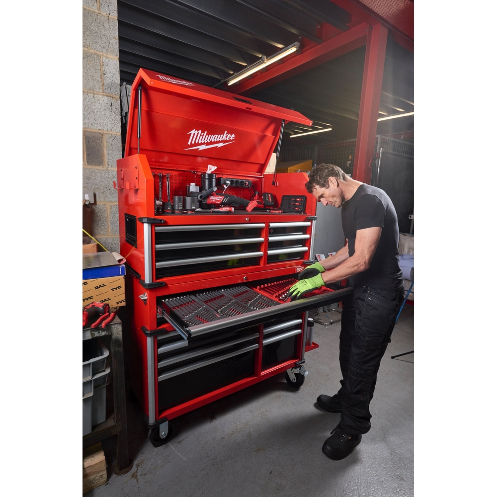 Coffre de rangement supérieur Milwaukee STC46-1 46˝ / 117 cm en acier à 6 tiroirs grande capacité 4932478854