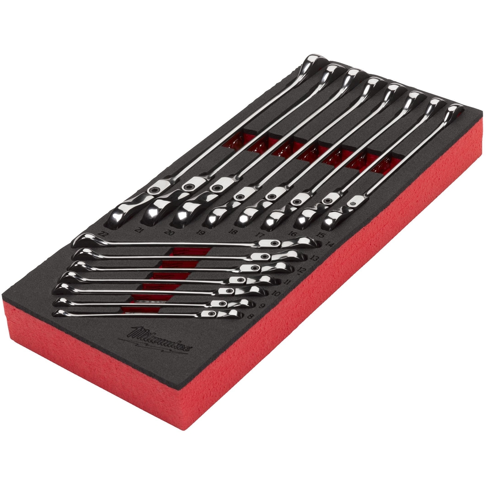 Module mousse cles à tête flexible Maxbite 15 pièces MILWAUKEE ACCESSOIRES - 4932479829