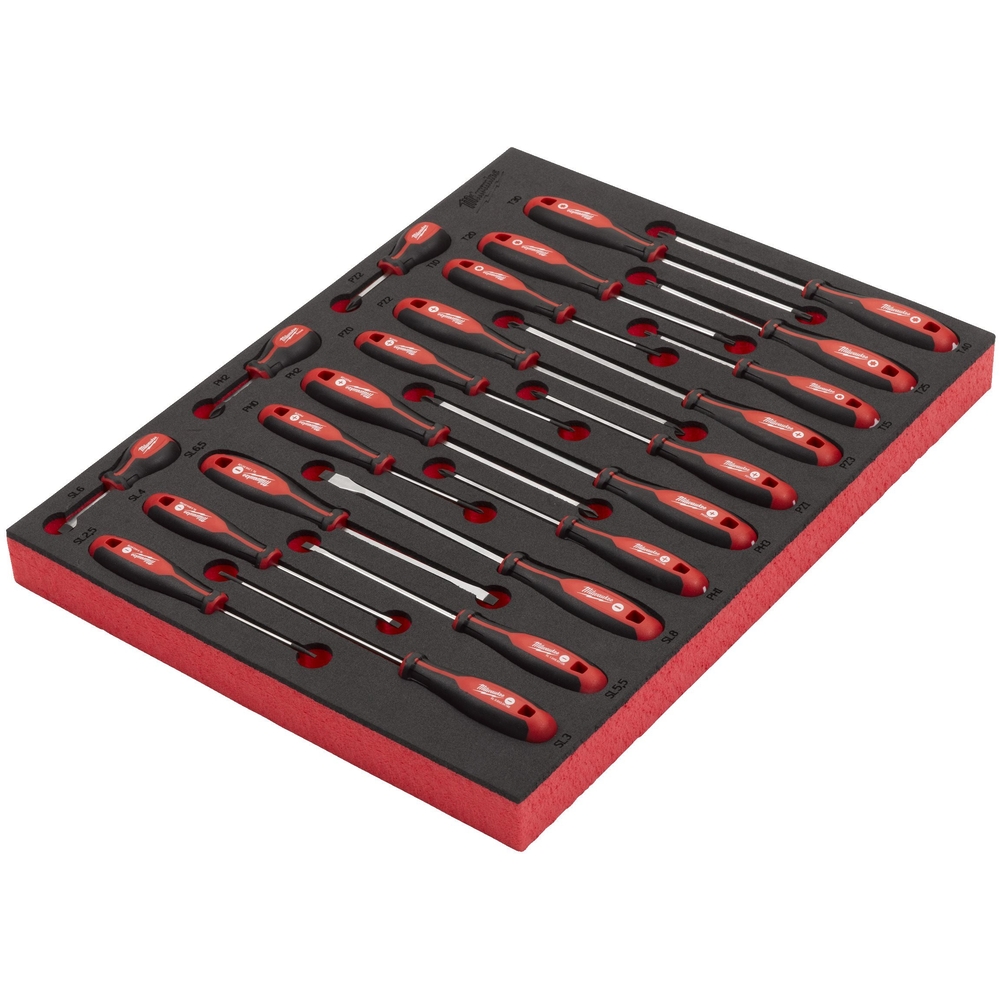 Module mousse tournevis trilobe 23 pcs MILWAUKEE ACCESSOIRES - 4932479830