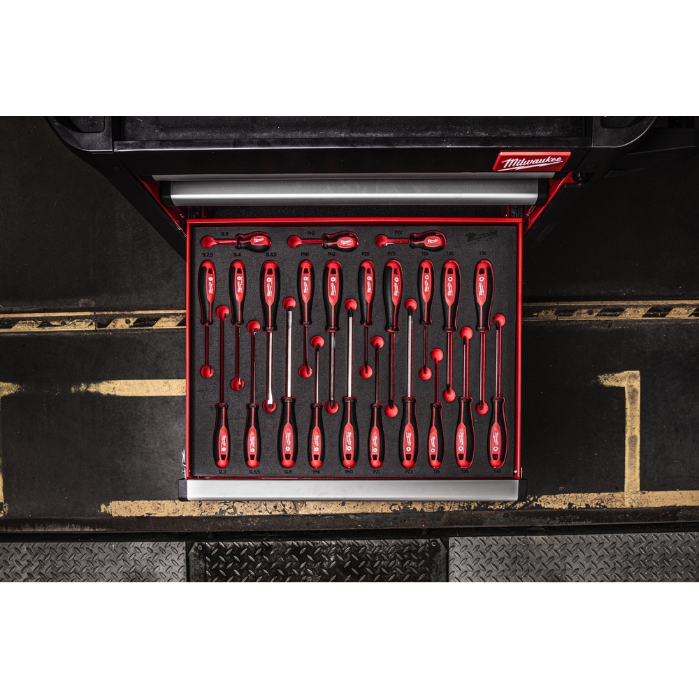 Module mousse tournevis trilobe 23 pcs MILWAUKEE ACCESSOIRES - 4932479830
