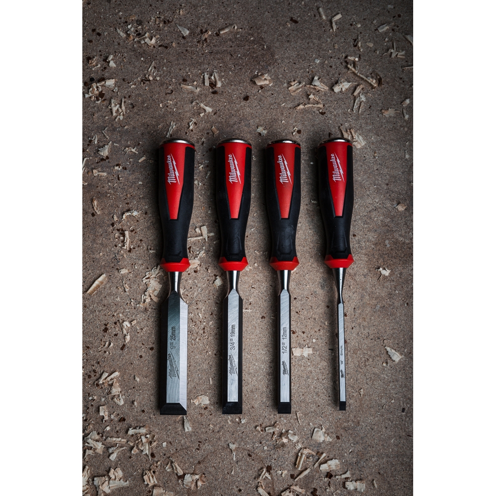 SET DE 4 CISEAUX À BOIS 6, 12, 19, 25 MM MILWAUKEE - 4932479897