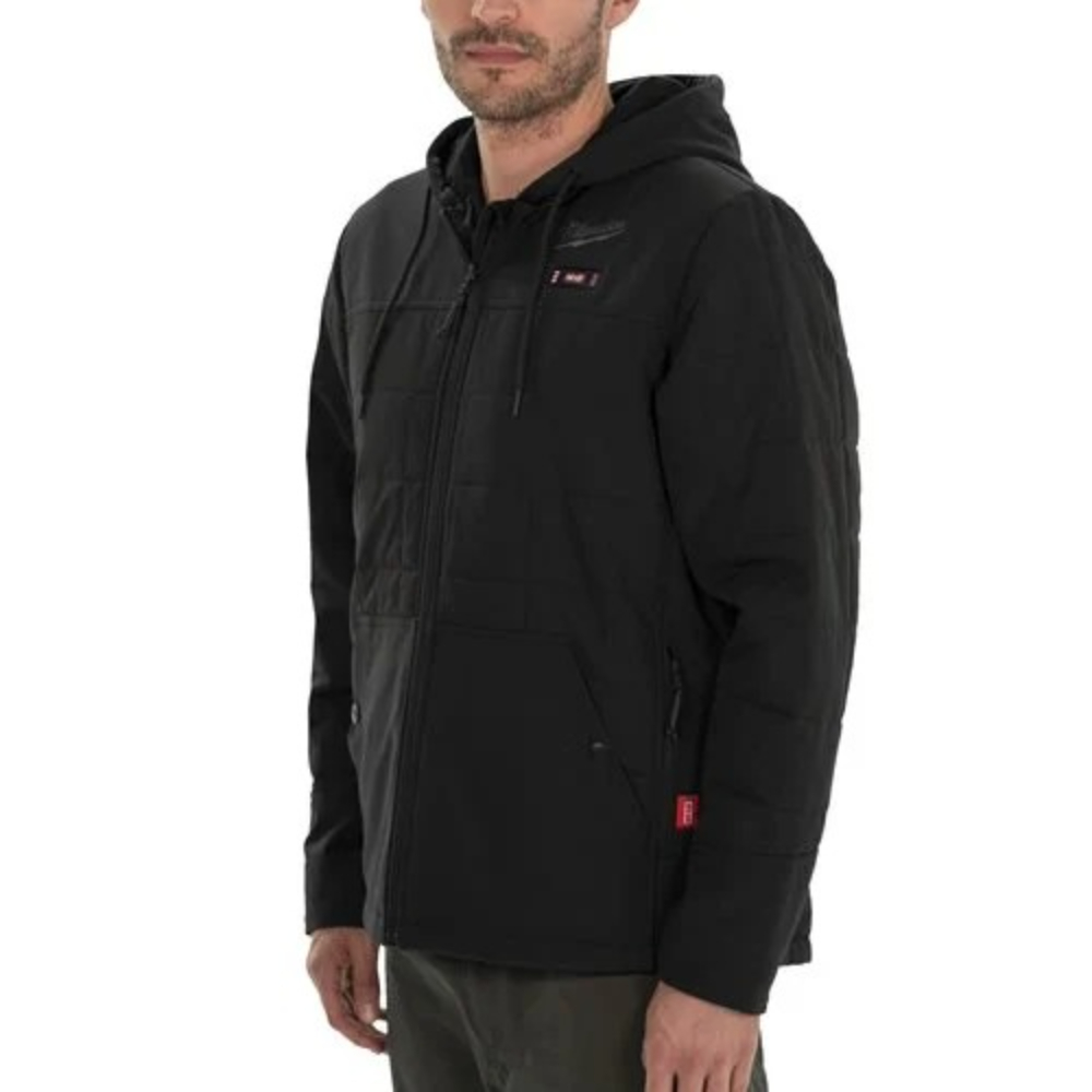 Veste à capuche noire chauffante RIPSTOP M12 taille S -  MILWAUKEE EPI - 4932480071