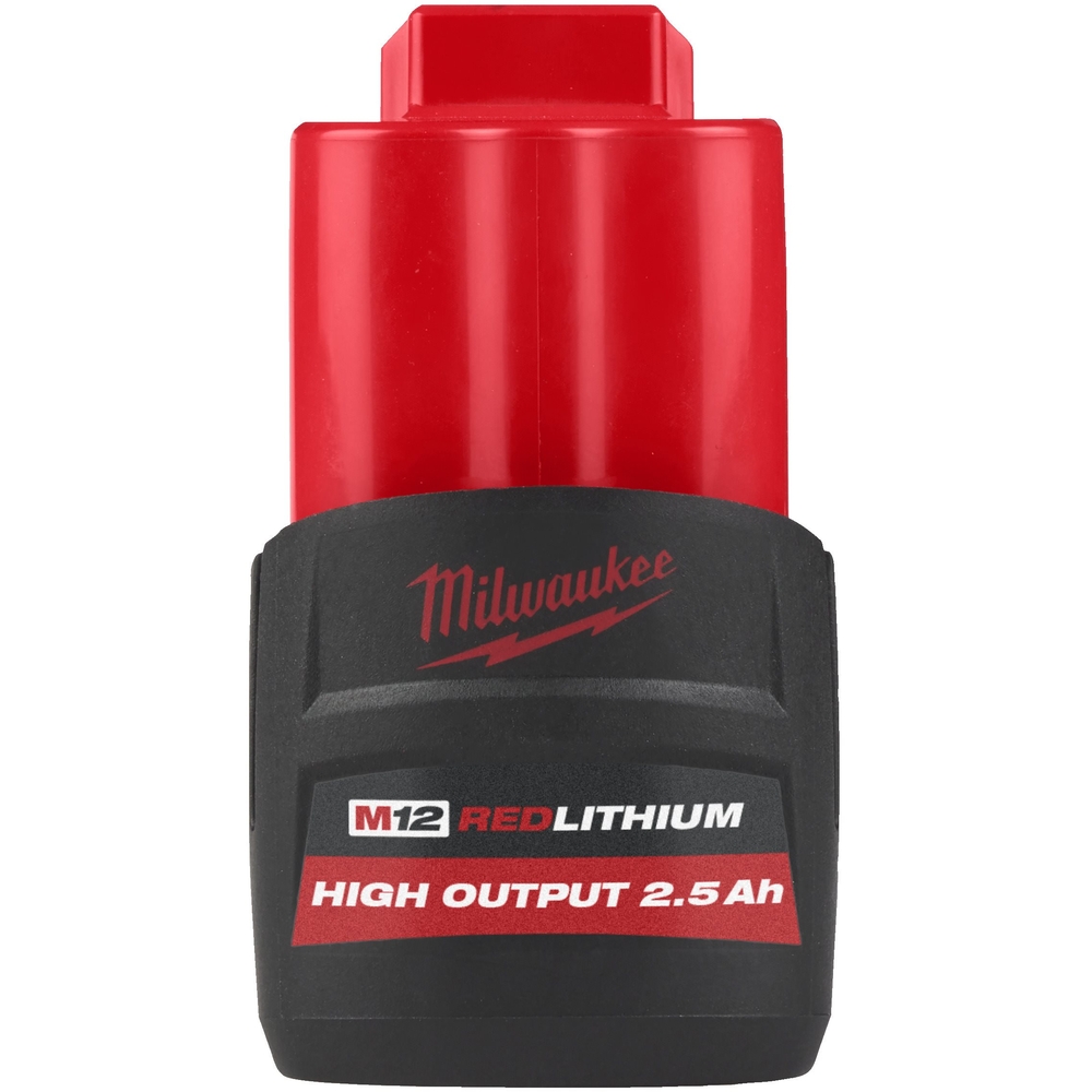 Batterie MILWAUKEE 12 volts 2,5ah high output m12 hb2,5 - 4932480164