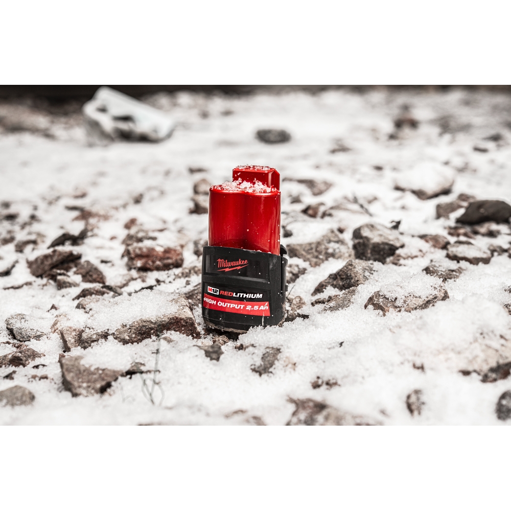 Batterie MILWAUKEE 12 volts 2,5ah high output m12 hb2,5 - 4932480164