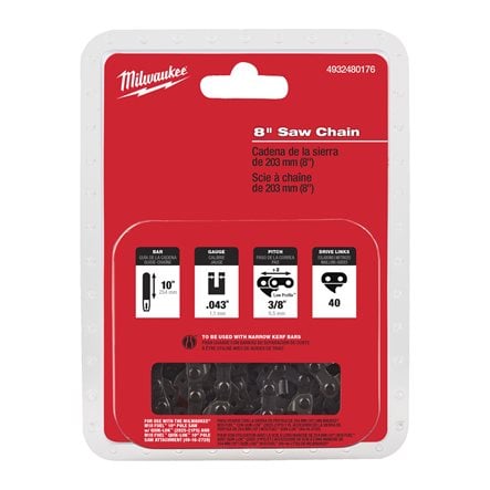 Chaîne 20.3 cm pour élagueuse M18 FHS20 MILWAUKEE - 4932480176
