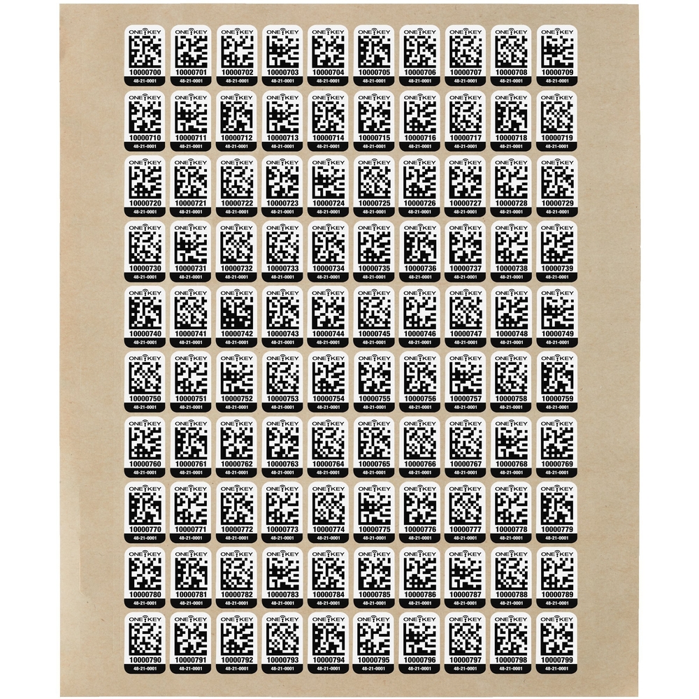 Petite étiquette QR CODE ONE-KEY pour surface plastique 200 pcs MILWAUKEE - 4932480559