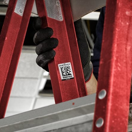 Grande étiquette QR CODE ONE-KEY large pour surface plastique (100 pcs) MILWAUKEE - 4932480560