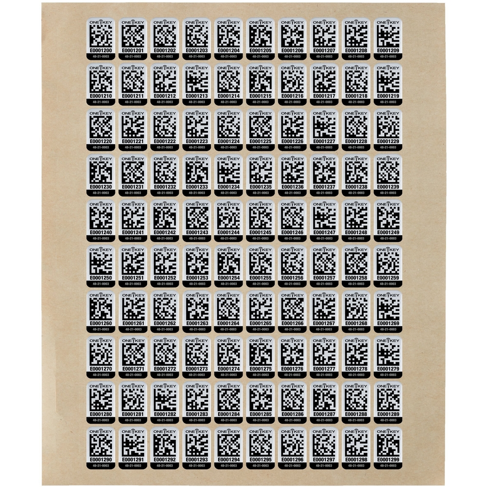 Petite étiquette QR CODE ONE-KEY pour surface métallique 100 pcs MILWAUKEE - 4932480561