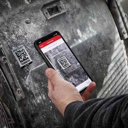 Grande étiquette QR CODE ONE-KEY large pour surface métallique (25 pcs) MILWAUKEE - 4932480562