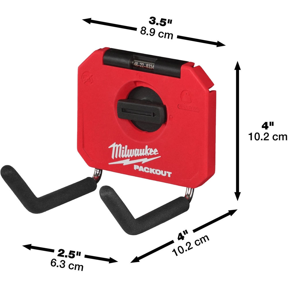 PACKOUT PETIT CROCHET DE RANGEMENT DROIT MILWAUKEE - 4932480704