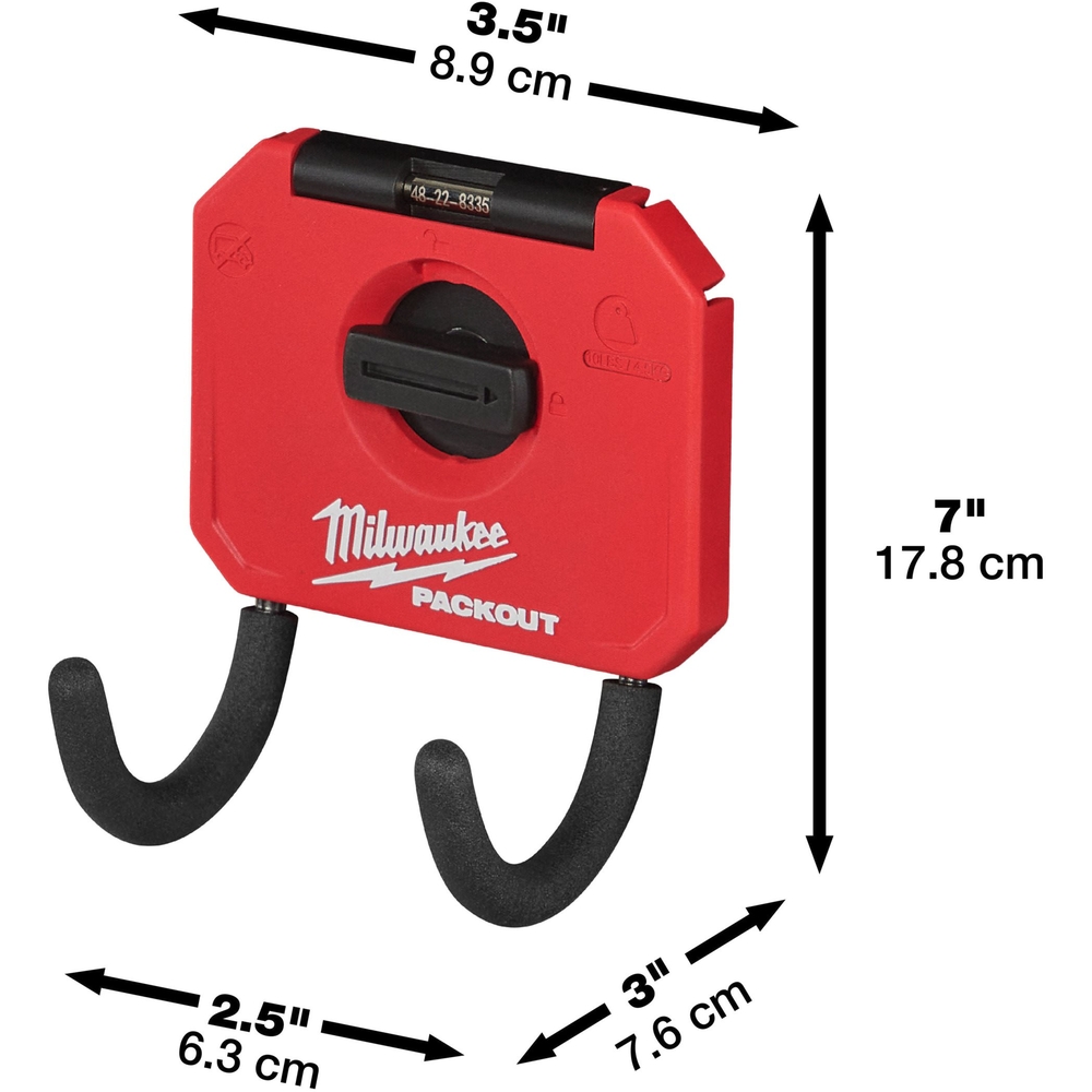 PACKOUT PETIT CROCHET COURBE MILWAUKEE - 4932480705