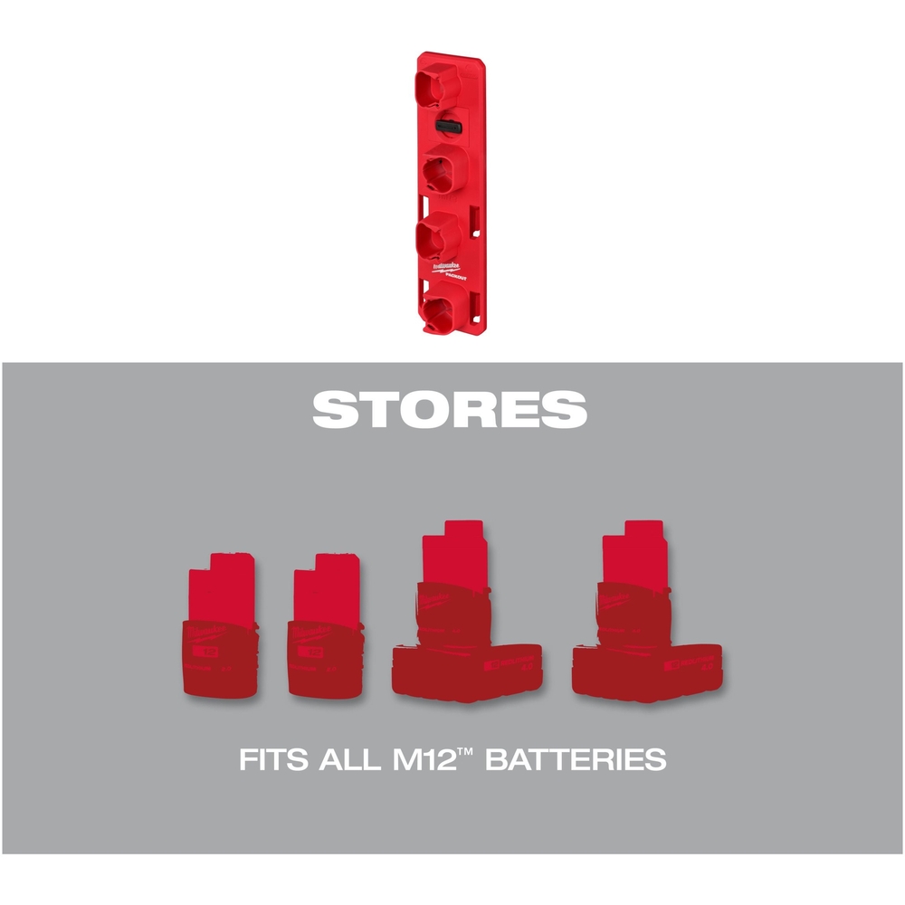 SUPPORT DE BATTERIE M12 PACKOUT MILWAUKEE - 4932480708