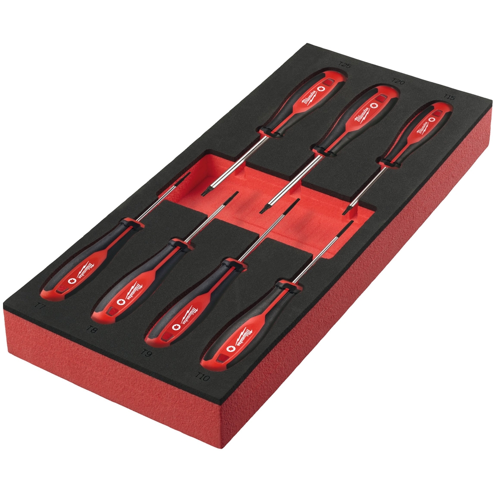 MODULE SERVANTE TOURNEVIS TORX MILWAUKEE 7 PIECES - 4932492391