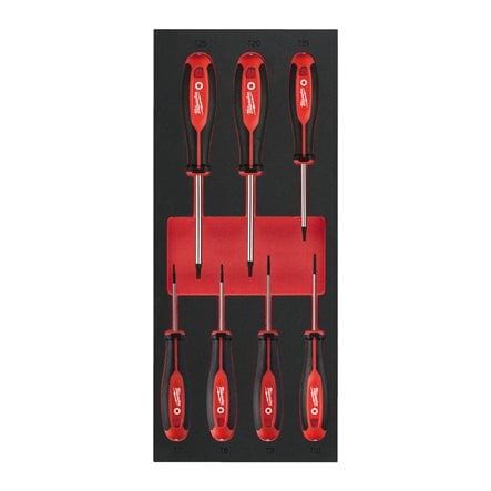 MODULE SERVANTE TOURNEVIS TORX MILWAUKEE 7 PIECES - 4932492391