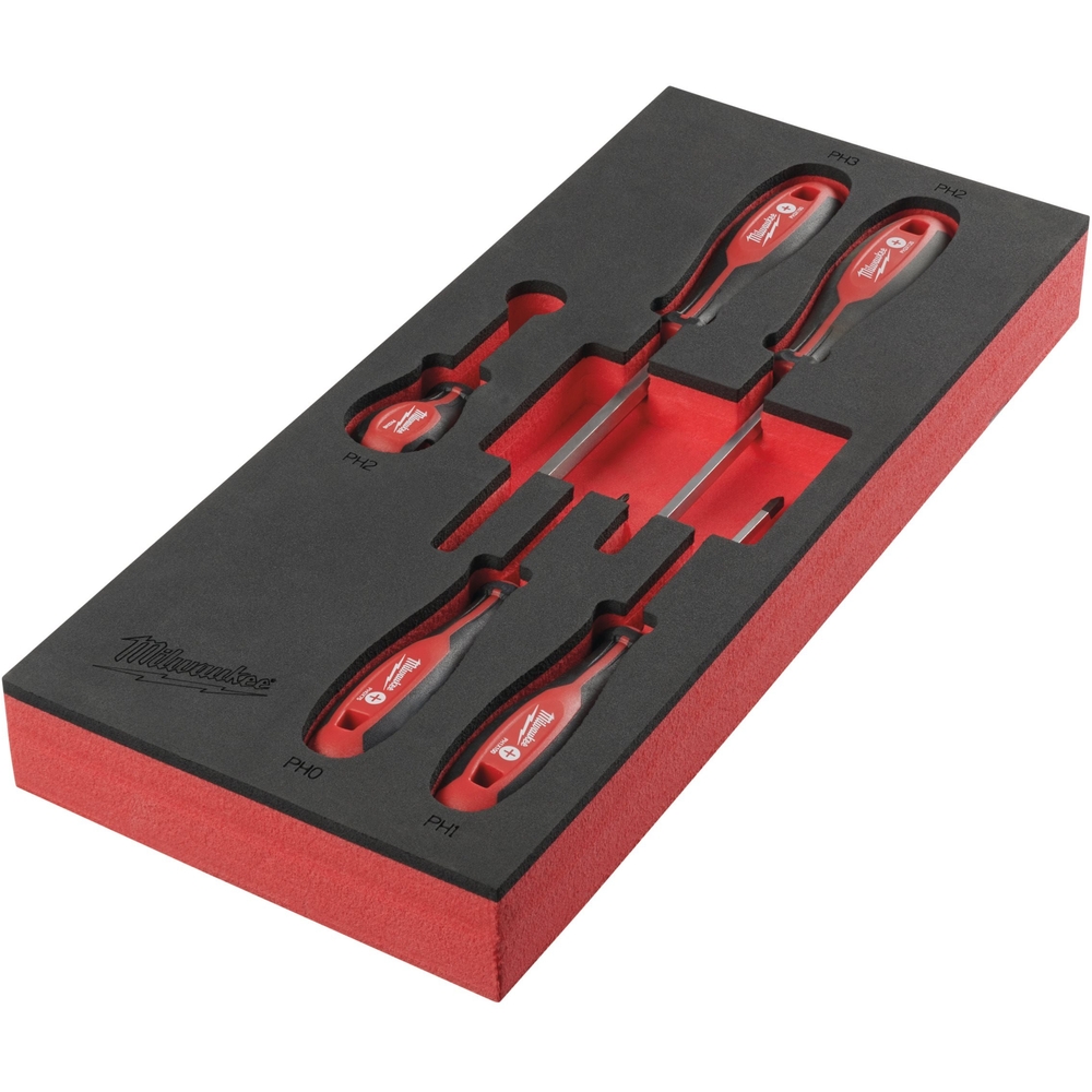 MODULE SERVANTE TOURNEVIS CRUCIFORMES MILWAUKEE 5 PIECES - 4932492393