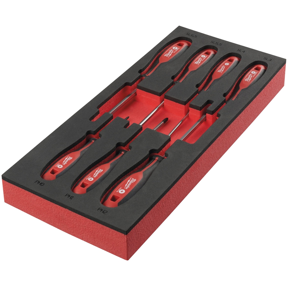 MODULE SERVANTE TOURNEVIS CRUCI + TRILOBE MILWAUKEE 7 PIECES - 4932492394
