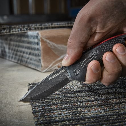 COUTEAU PLIANT HARDLINE LAME LISSE 64MM MILWAUKEE - 4932492452