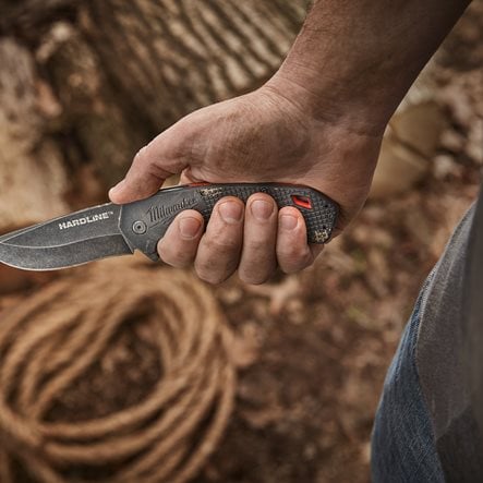 COUTEAU PLIANT HARDLINE LAME LISSE 89MM MILWAUKEE - 4932492453