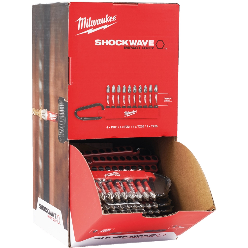 Mousqueton 10 embouts shockwave  MILWAUKEE - 4932492939