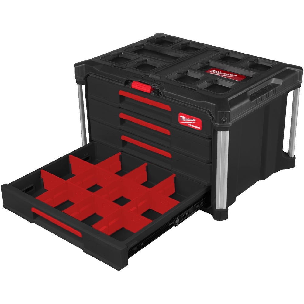 PACKOUT COFFRET 4 TIROIRS MILWAUKEE ACCESSOIRES - 4932493189