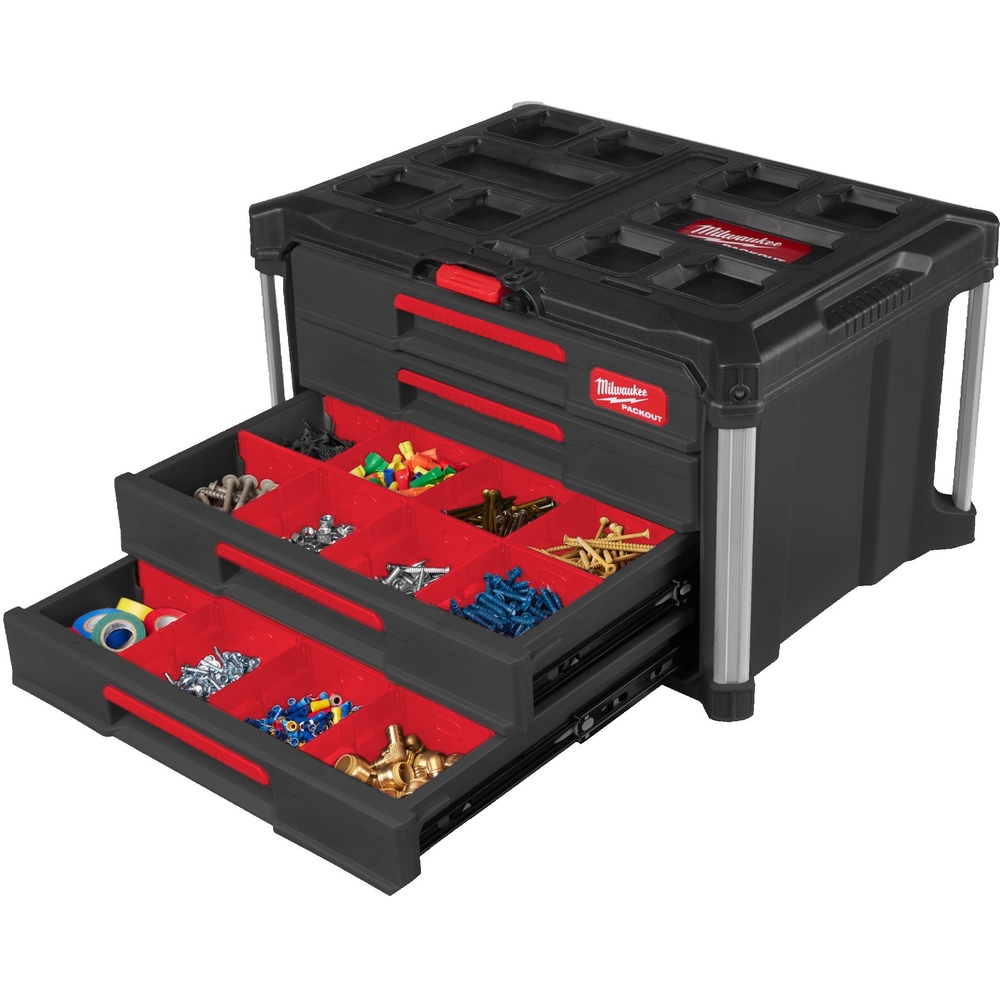 PACKOUT COFFRET 4 TIROIRS MILWAUKEE ACCESSOIRES - 4932493189