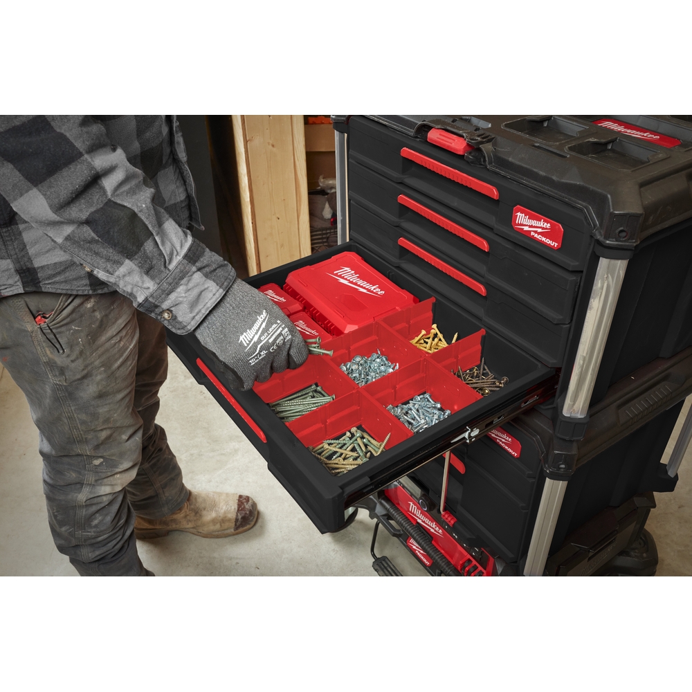PACKOUT COFFRET 4 TIROIRS MILWAUKEE ACCESSOIRES - 4932493189