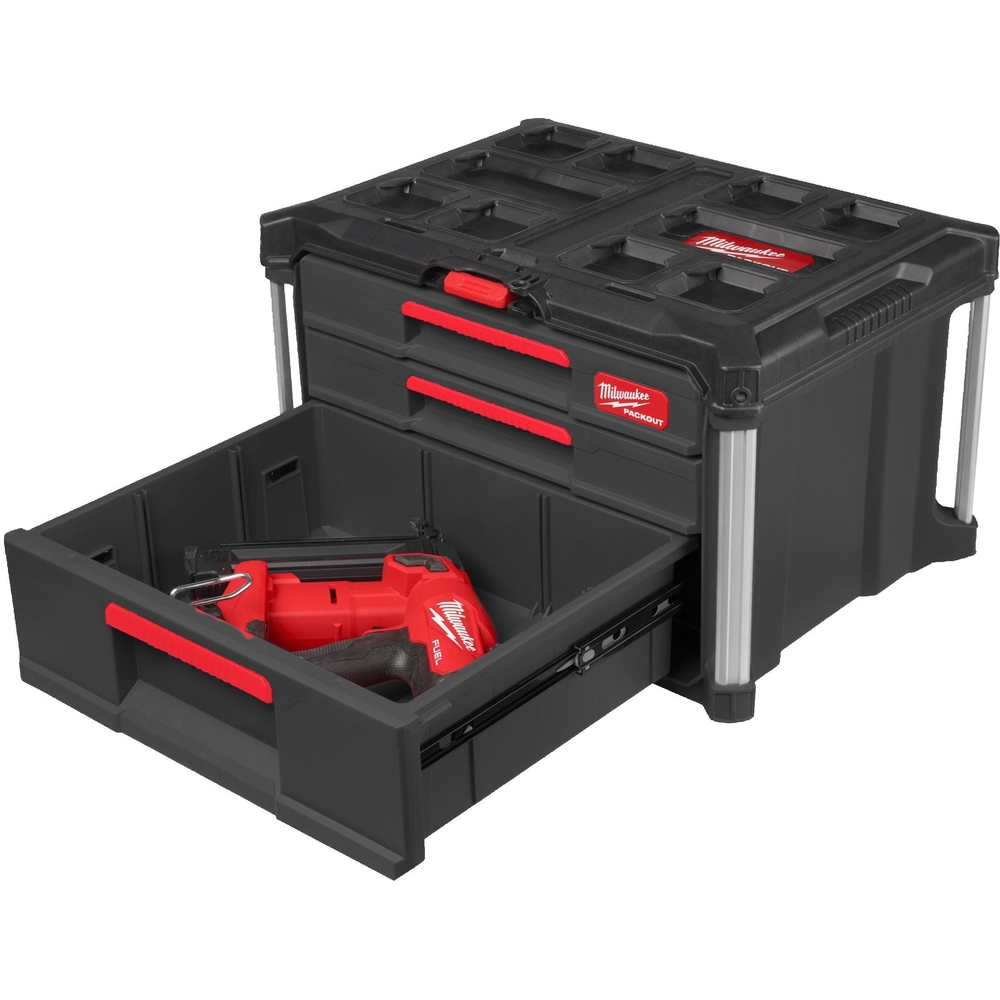 PACKOUT COFFRET 2+1 TIROIRS MILWAUKEE ACCESSOIRES - 4932493190