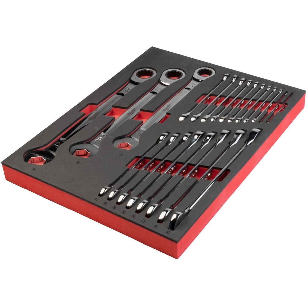 MODULE SERVANTE CLES À CLIQUETS MAXBITE 22 PCS - Blister MILWAUKEE ACCESSOIRES - 4932493248
