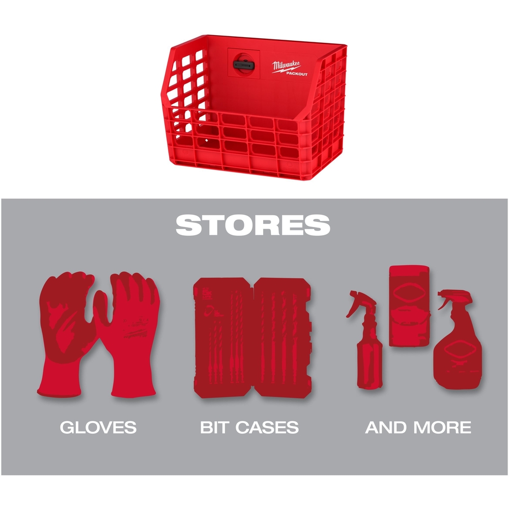 PACKOUT PANIER EN FIL DE FER - Carton MILWAUKEE ACCESSOIRES - 4932493379