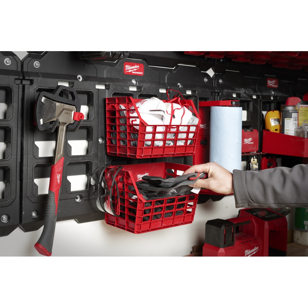 PACKOUT PANIER EN FIL DE FER - Carton MILWAUKEE ACCESSOIRES - 4932493379