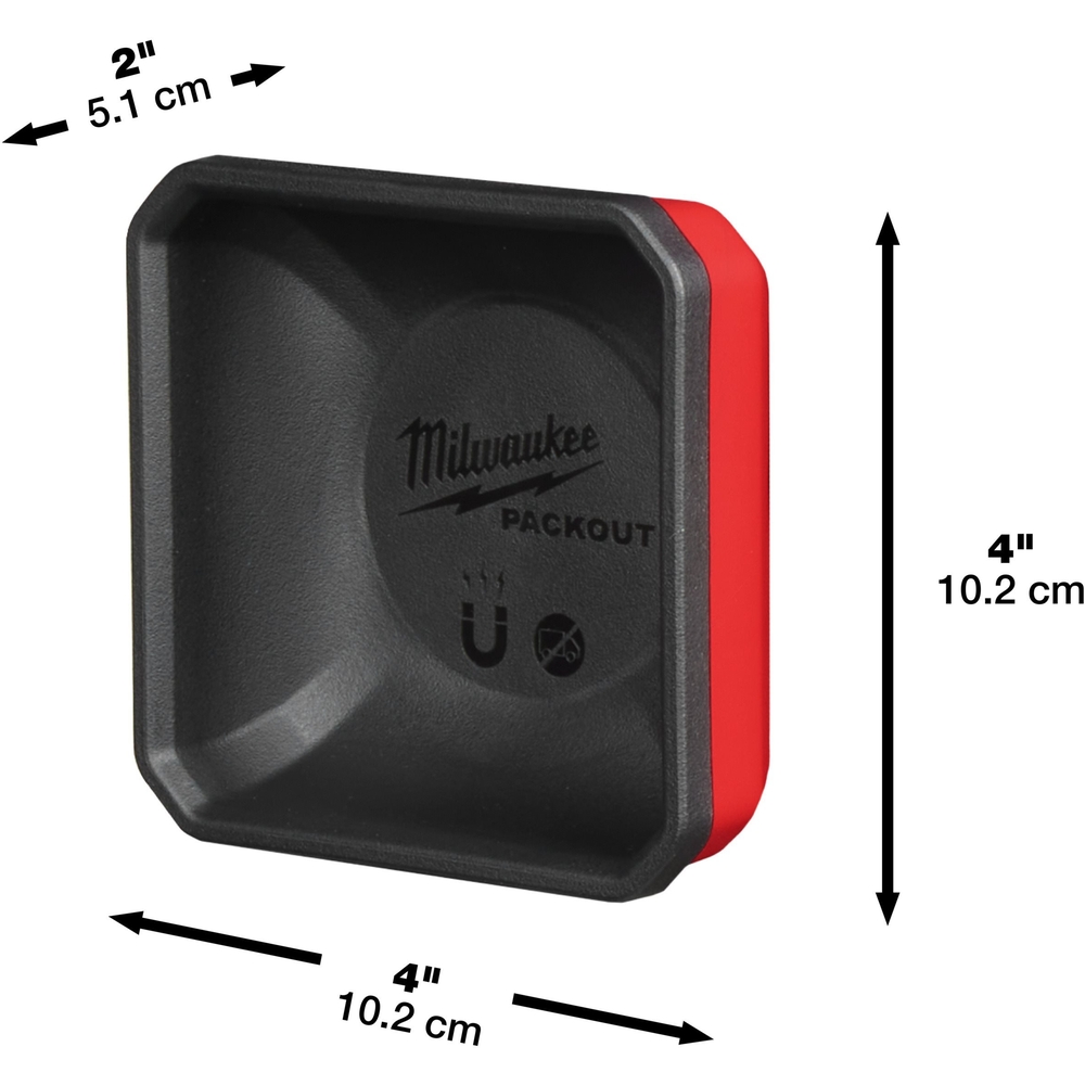 PACKOUT BAC MAGNÉTIQUE 10X10CM - Carton MILWAUKEE ACCESSOIRES - 4932493380