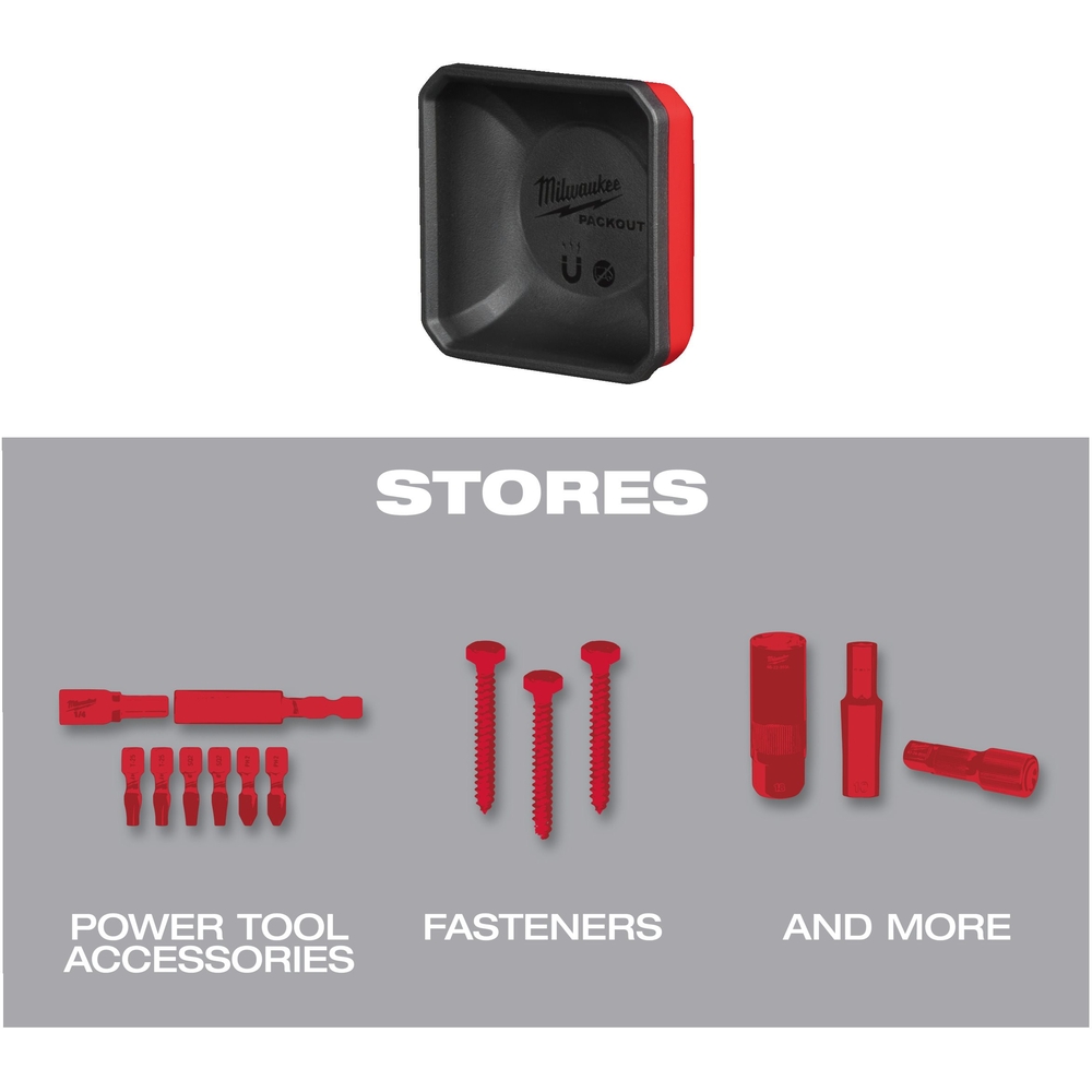 PACKOUT BAC MAGNÉTIQUE 10X10CM - Carton MILWAUKEE ACCESSOIRES - 4932493380