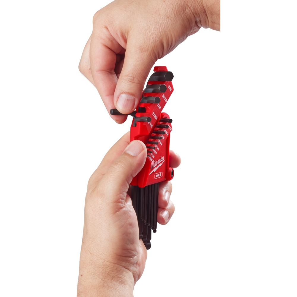 Set clés impériales en L sphériques MILWAUKEE - 4932493615
