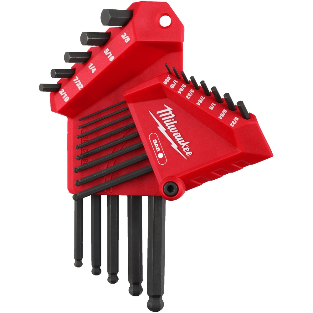 Set clés impériales en L sphériques MILWAUKEE - 4932493615