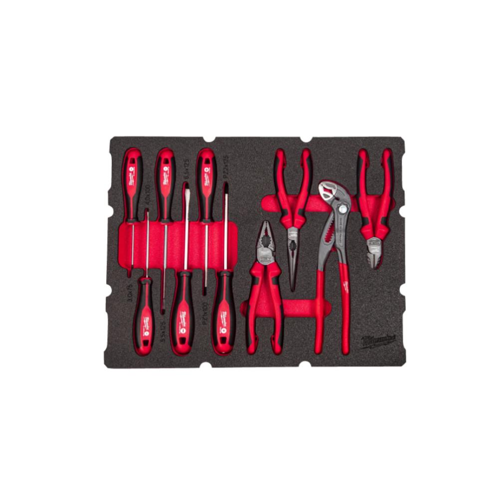 PACKOUT MILWAUKEE TROLLEY TIROIRS OUTILS A MAIN TOURNEVIS PINCES