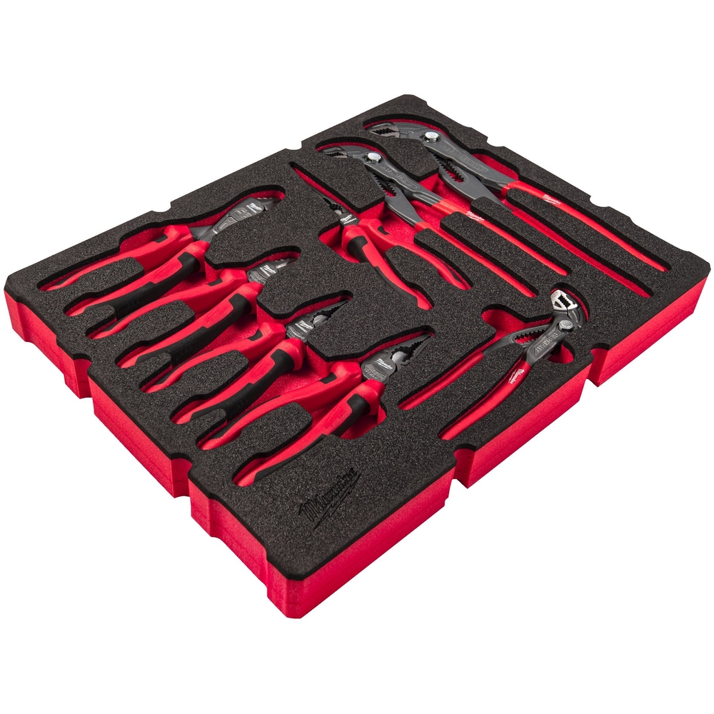 Jeu de 8 pinces pour tiroir Packout avec insert en mousse - MILWAUKEE - 4932493643