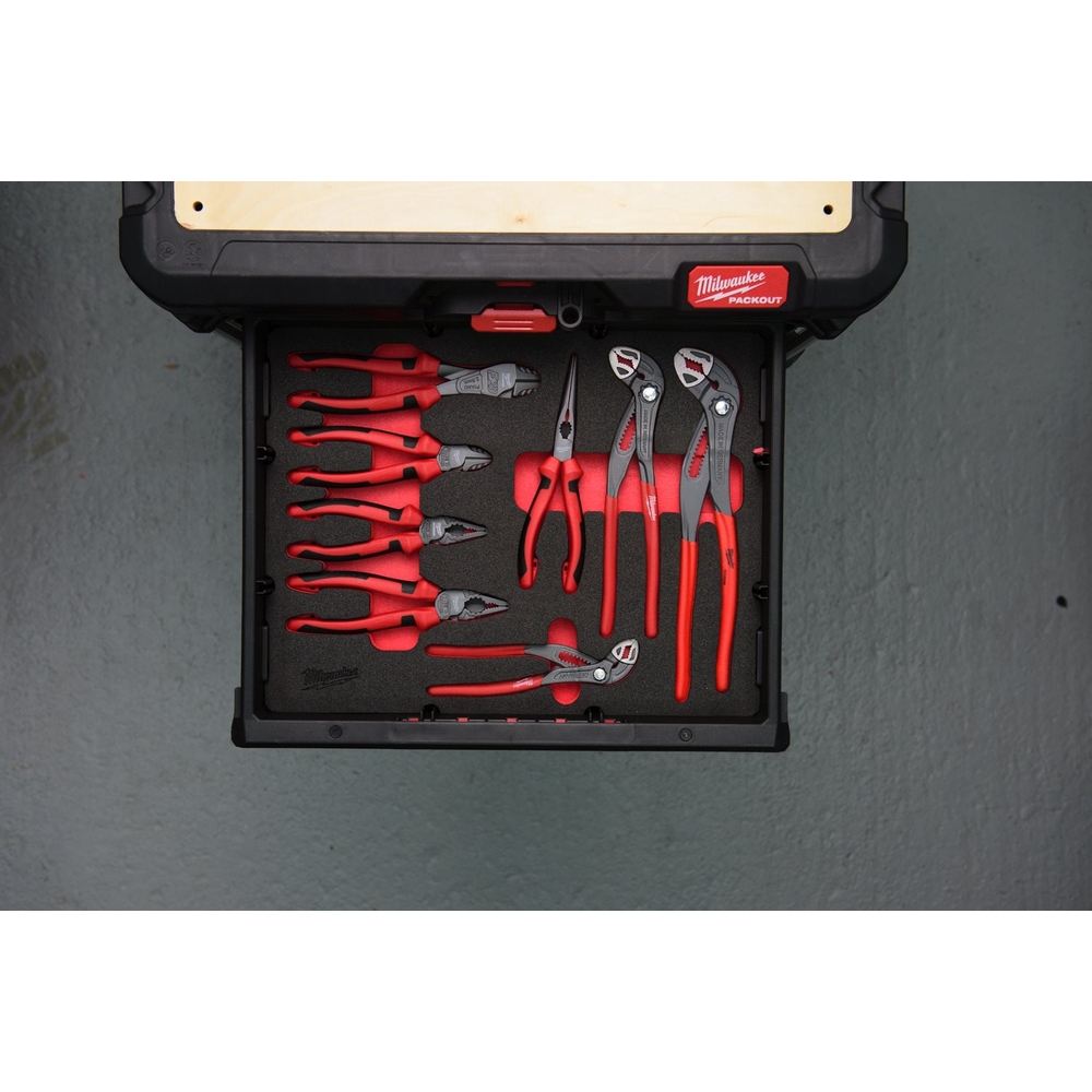 Jeu de 8 pinces pour tiroir Packout avec insert en mousse - MILWAUKEE - 4932493643