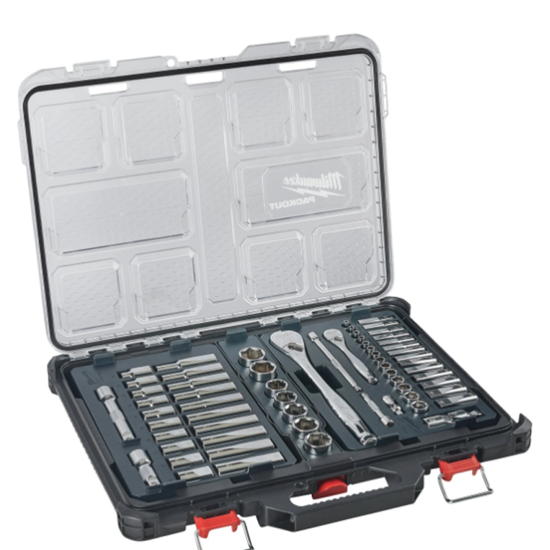 Jeu de 63 clés à cliquet et douilles 1/4