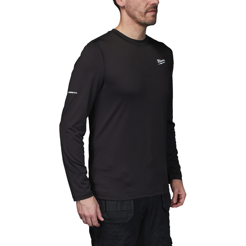 T-shirt thermique MILWAUKEE WORKSKIN manches longues noir