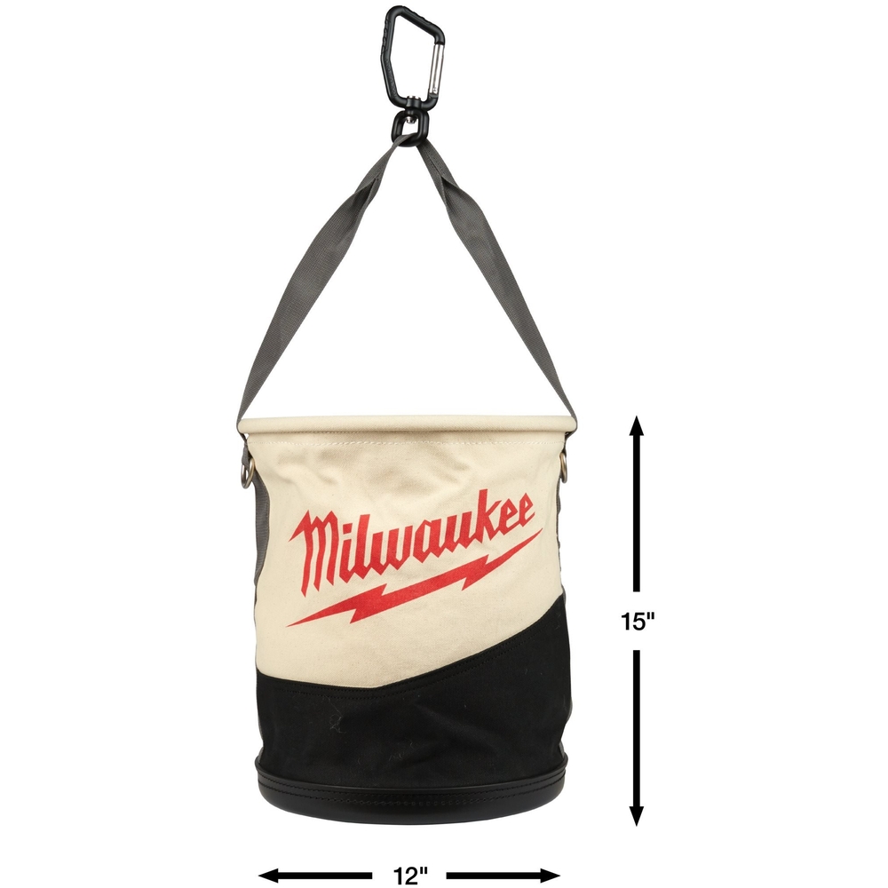 Seau utilitaire en toile avec poches de rangement - MILWAUKEE - 4932498657