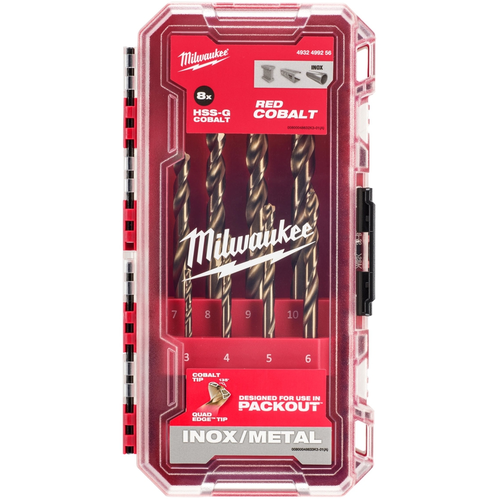 FORETS MÉTAUX HSSG COBALT DIN 338 - MILWAUKEE - 4932499256
