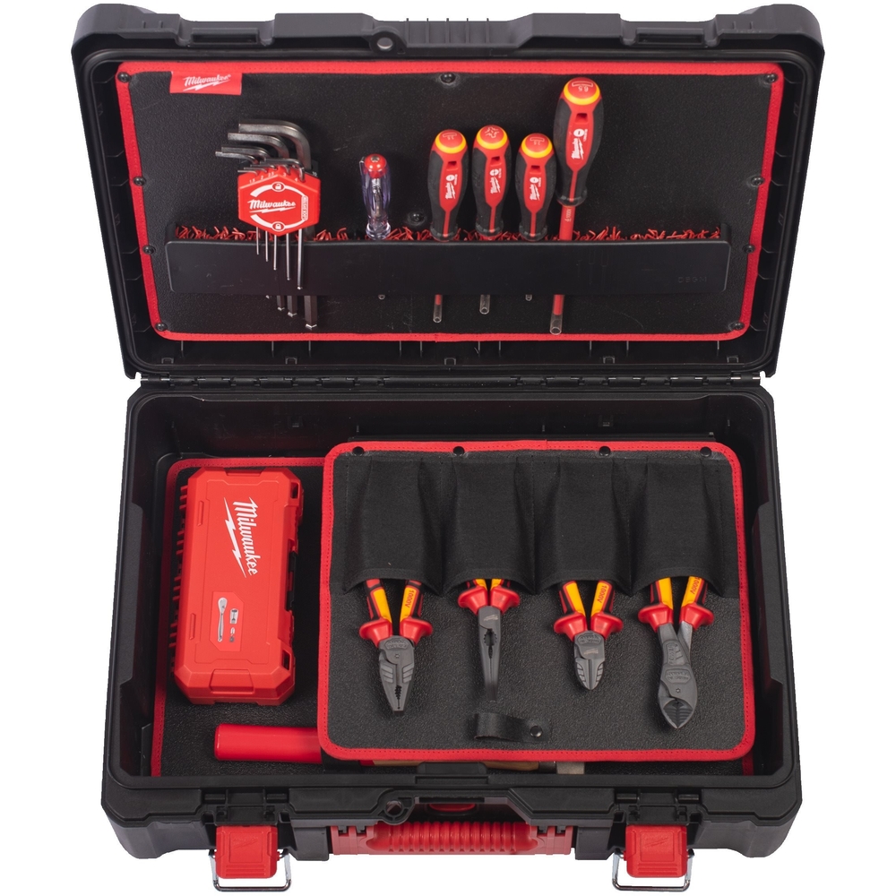 SET PACKOUT ELECTRICIEN 62 PIECES MILWAUKEE - 4932499466