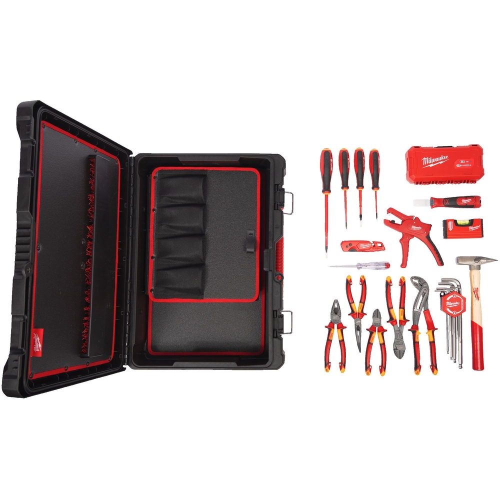 SET PACKOUT ELECTRICIEN 62 PIECES MILWAUKEE - 4932499466