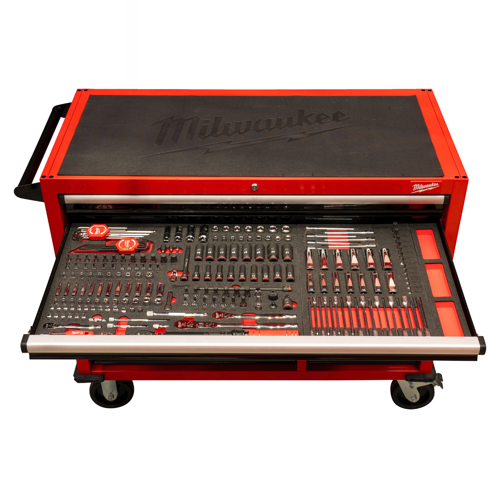Servante MILWAUKEE atelier premium équipée 501 outils grande capacité TOOLGUARD 4932502079