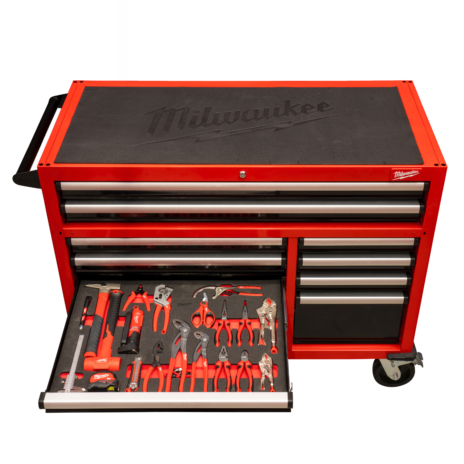 Servante MILWAUKEE atelier premium équipée 501 outils grande capacité TOOLGUARD 4932502079