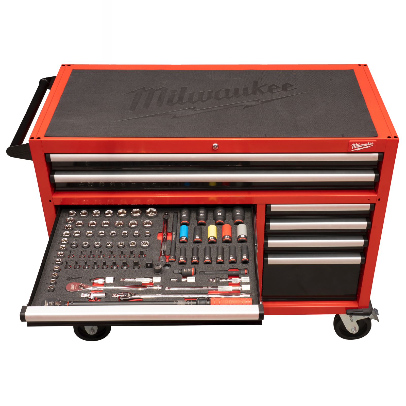 Servante MILWAUKEE atelier premium équipée 501 outils grande capacité TOOLGUARD 4932502079